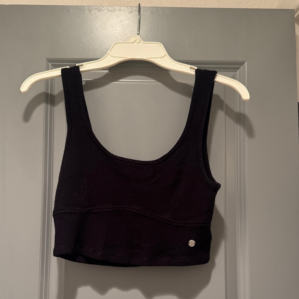 Roxy Black Knit Cropped Tank